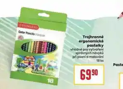 Billa Trojhranné ergonomické pastelky nabídka
