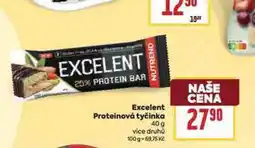 Billa Excelent proteinová tyčinka nabídka