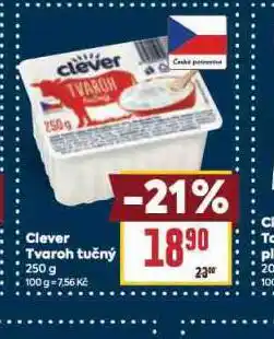 Billa Clever tvaroh tučný nabídka