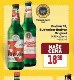 Billa Pivo budweiser budvar original nabídka