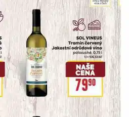 Billa Sol vineus tramín červený nabídka