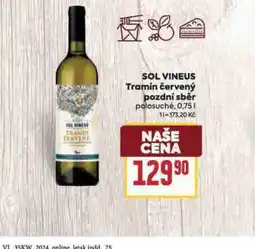 Billa Sol vineus tramín červený nabídka