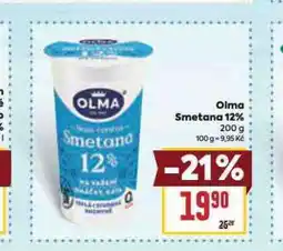 Billa Olma smetana 12% nabídka