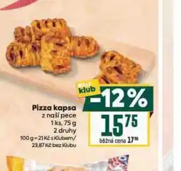 Billa Pizza kapsa nabídka