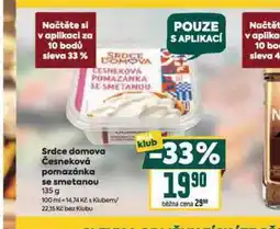 Billa Česneková pomazánka se smetanou nabídka