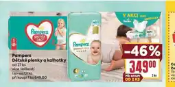 Billa Pampers dětské plenky nabídka