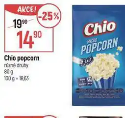 Globus Chio popcorn nabídka