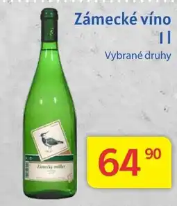 Kubík potraviny Zámecké Víno nabídka