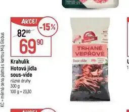 Globus Hotové jídla sous-vide nabídka