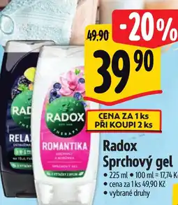 Albert RADOX Sprchový gel nabídka