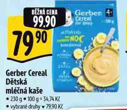 Albert GERBER Cereal Dětská mléčná kaše nabídka