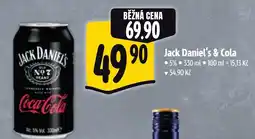Albert JACK DANIEL'S & Cola nabídka