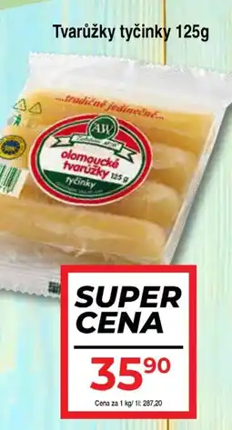 Hruška Tvarůžky tyčinky nabídka