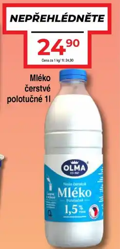 Hruška Mléko čerstvé polotučné nabídka