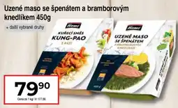 Hruška Uzené maso se špenátem a bramborovým knedlíkem nabídka