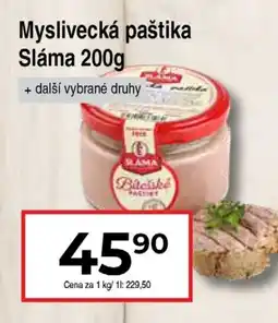 Hruška Myslivecká paštika Sláma nabídka