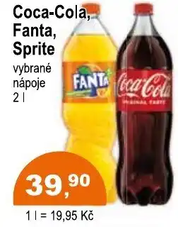 COOP DISKONT COCA-COLA, FANTA, SPRITE nabídka