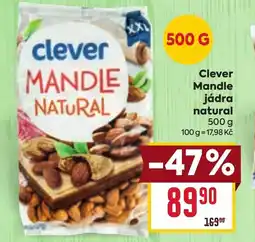 Billa CLEVER Mandle jádra natural nabídka