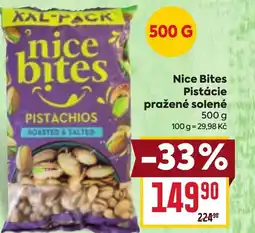 Billa NICE BITES Pistácie pražené solené nabídka