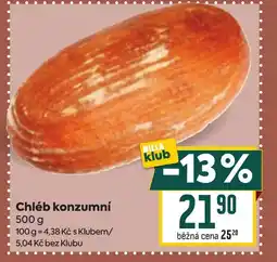 Billa Chléb konzumní nabídka