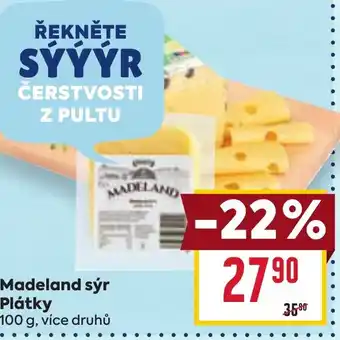 Billa MADELAND sýr Plátky nabídka