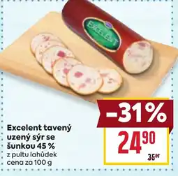 Billa EXCELENT tavený uzený sýr se šunkou 45% nabídka
