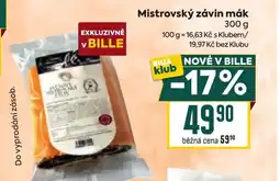 Mistrovský závin mák