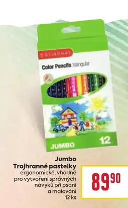 Billa Jumbo Trojhranné pastelky nabídka