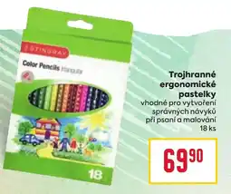 Billa Trojhranné ergonomické pastelky nabídka
