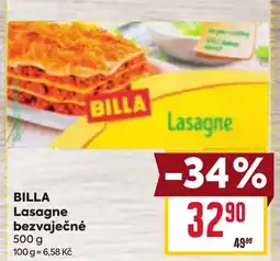 Billa BILLA Lasagne bezvaječné nabídka