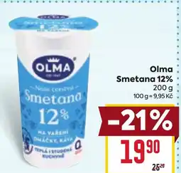 Billa OLMA Smetana 12% nabídka