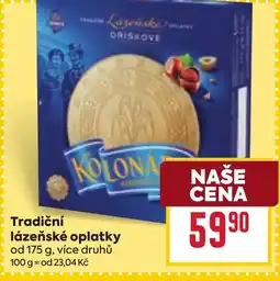 Billa Tradiční lázeňské oplatky nabídka