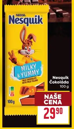 Billa NESQUIK Čokoláda nabídka