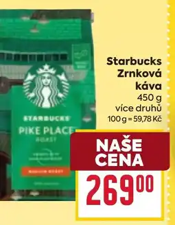 Billa STARBUCKS Zrnková Κάνα nabídka