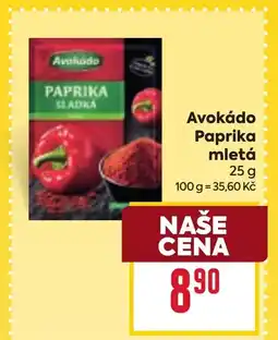 Billa AVOKADO Paprika mletá nabídka