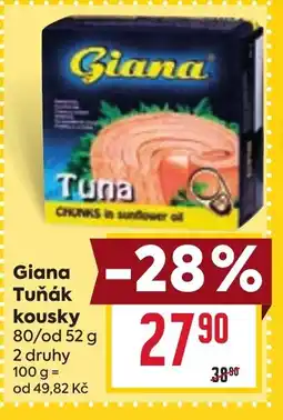 Billa GIANA Tuňák kousky nabídka