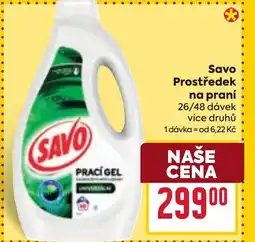 Billa SAVO Prostředek na praní nabídka