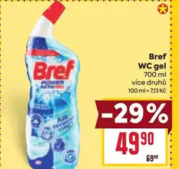 Billa BREF WC gel nabídka