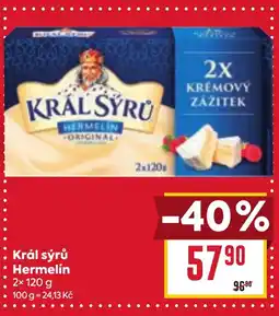 Billa KRÁL SÝRŮ Hermelin nabídka