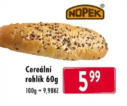 Qanto Cereální rohlík nabídka