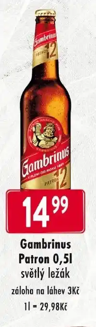 Qanto GAMBRINUS PATRON nabídka