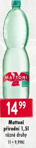 Qanto MATTONI přírodní nabídka