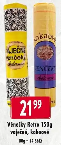Qanto Věnečky Retro vaječné, kakaové nabídka