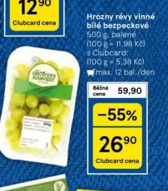 Tesco Hrozny Révy Vinné bílé bezpeckové nabídka