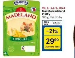 Tesco MADETA Madeland Plátky nabídka