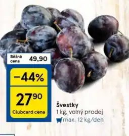 Tesco Švestky nabídka