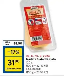 Tesco MADETA Blaťácké zlato nabídka