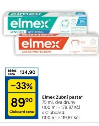 Tesco ELMEX Zubní Pasta nabídka