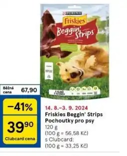 Tesco FRISKIES Beggin' Strips Pochoutky pro psy nabídka