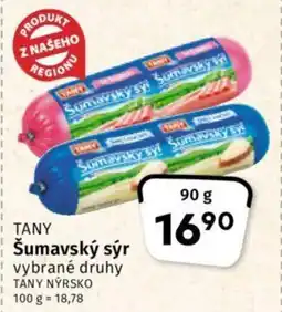 Coop TANY Šumavský sýr nabídka